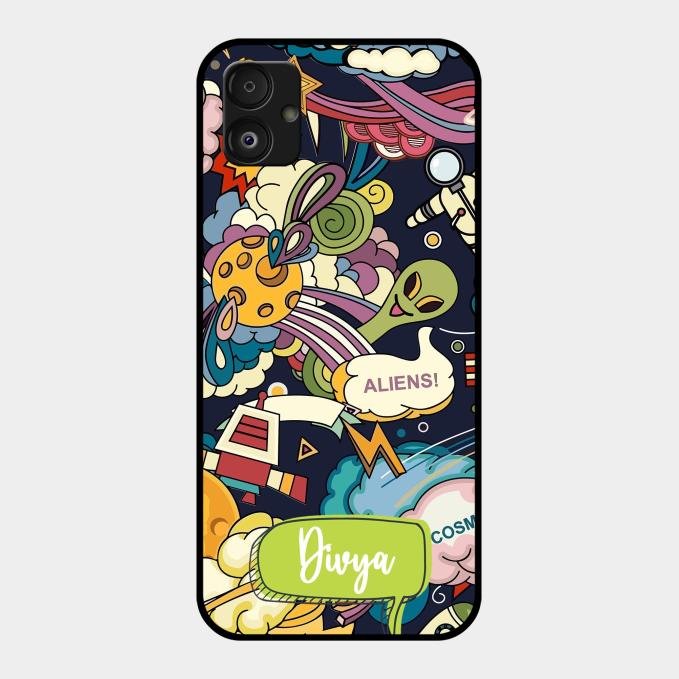 Space Glossy Metal Case Cover For Samsung Galaxy F14 5G