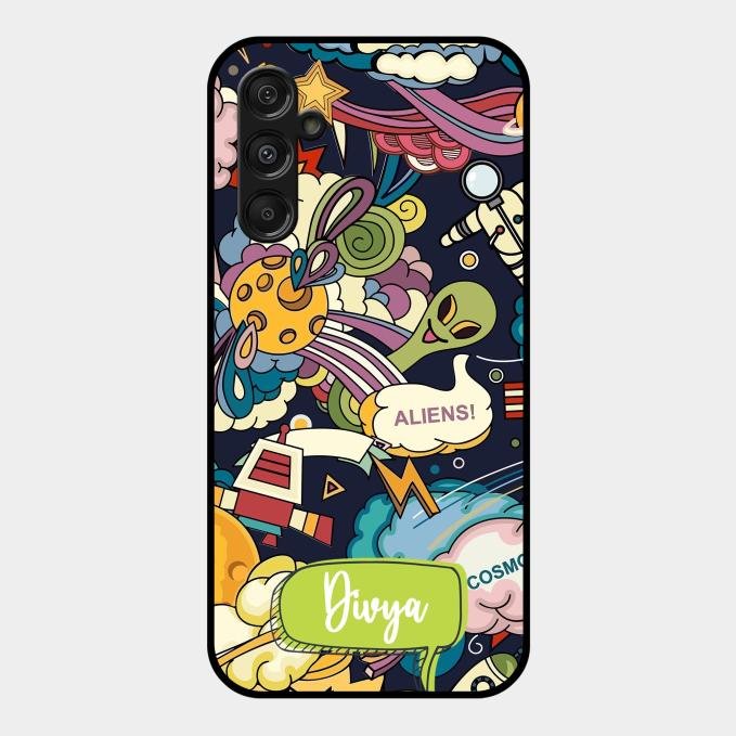Space Glossy Metal Case Cover For Samsung Galaxy F34 5G