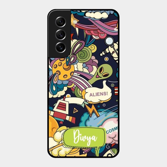 Space Glossy Metal Case Cover For Samsung Galaxy S21 Fe 5G