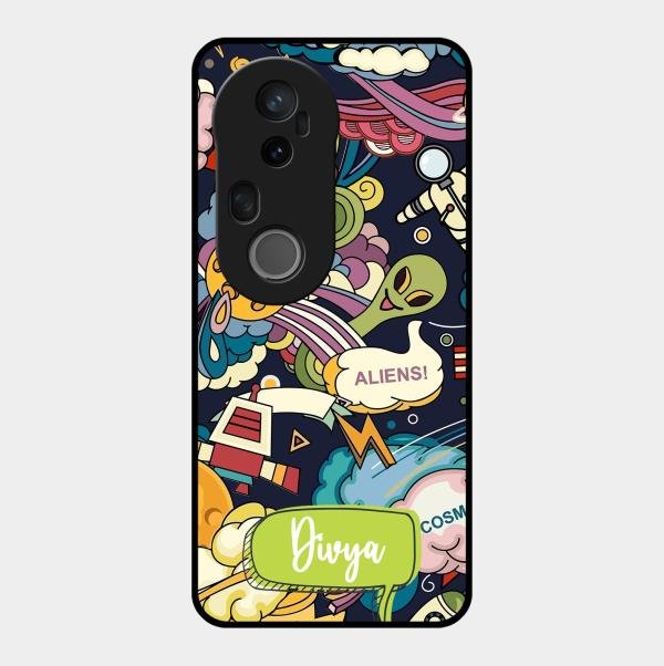 Space Glossy Metal Case Cover For Vivo T4 Ultra 5G