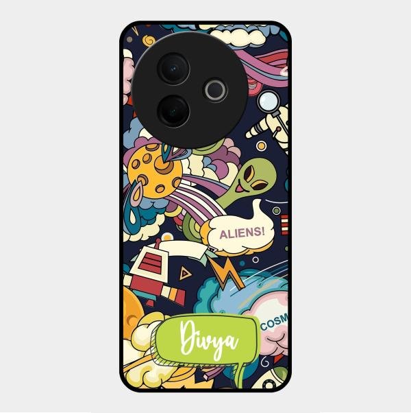 Space Glossy Metal Case Cover For Vivo Y39 5G
