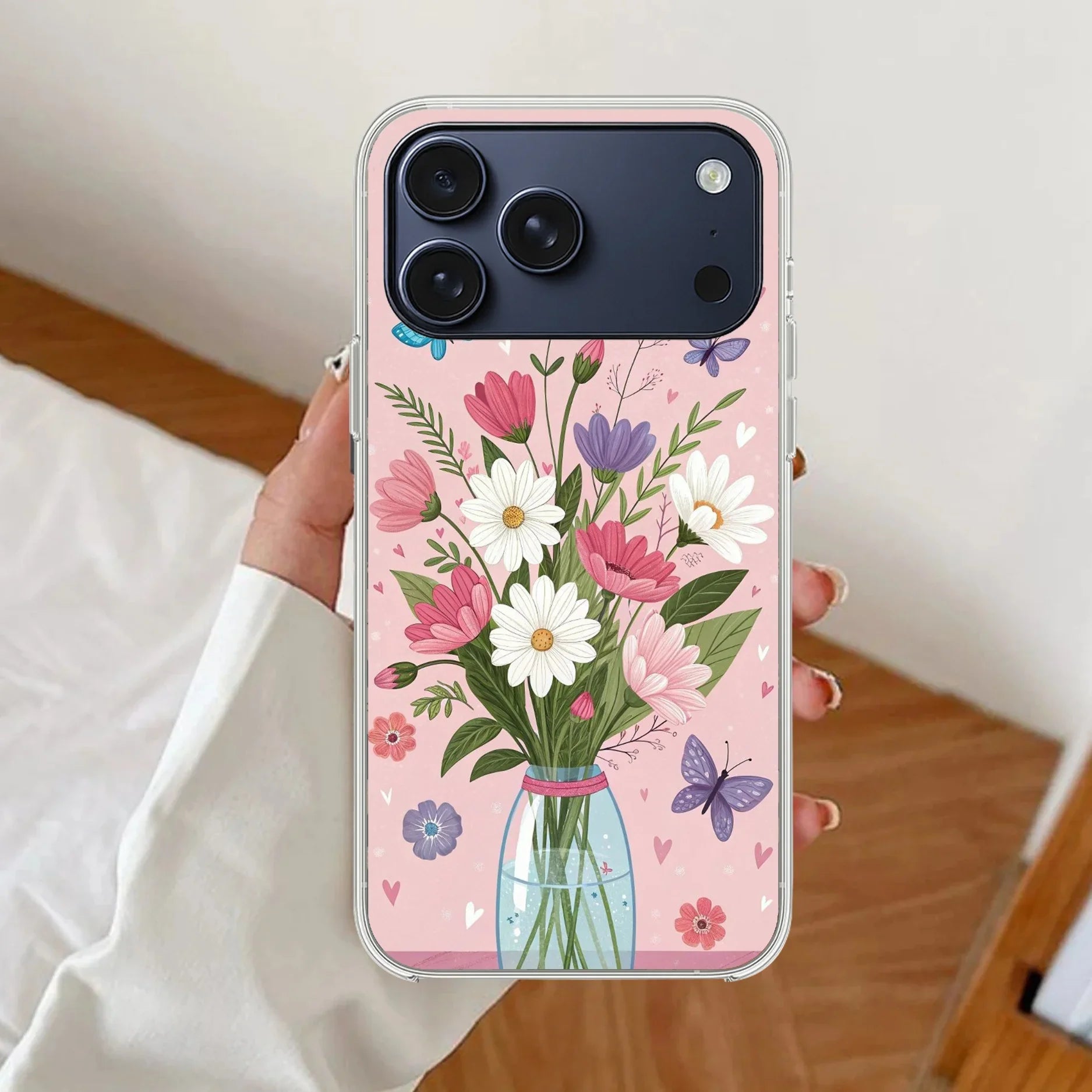 Spring in a Vase Transparent Silicon Case For iPhone - ShopOnCliQ