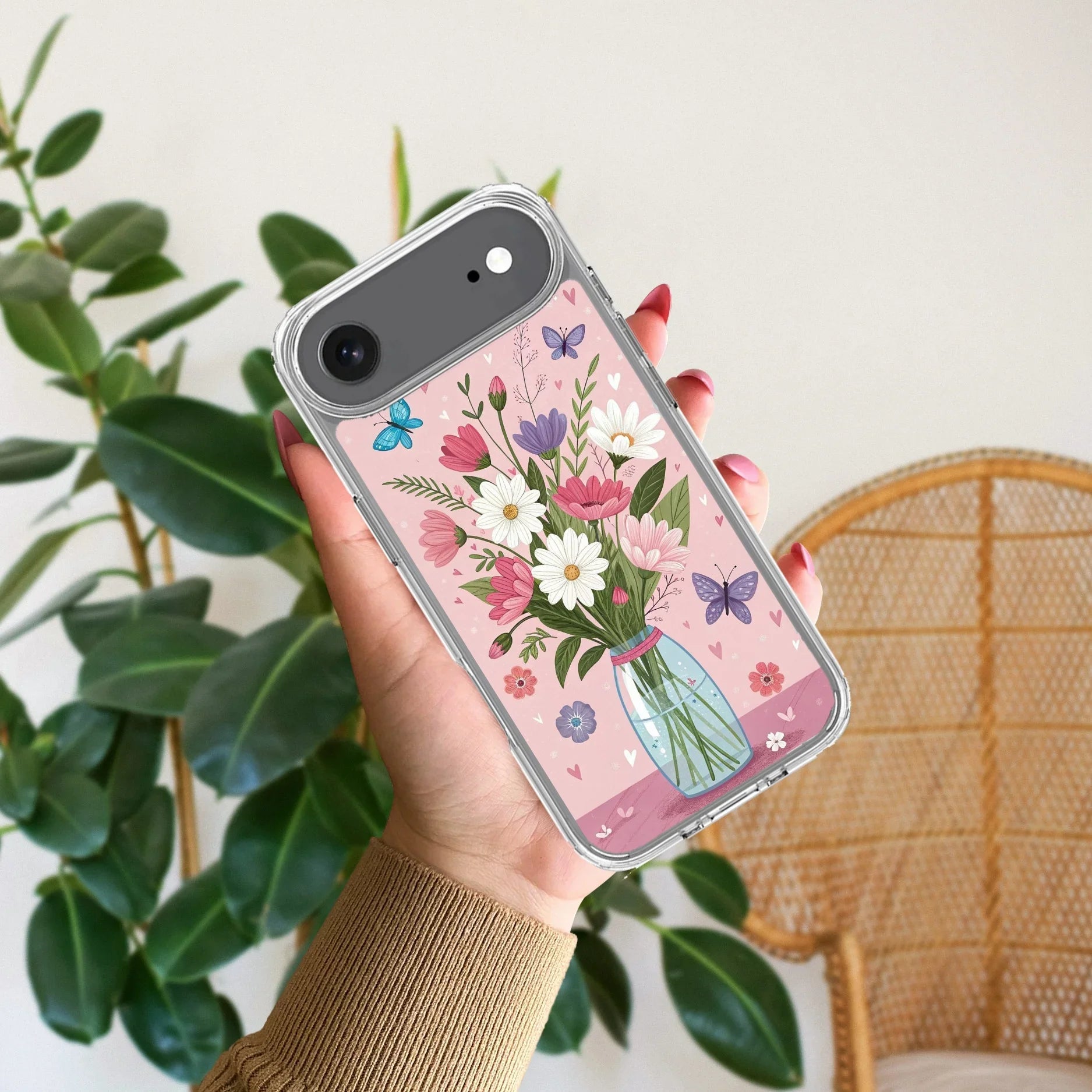 Spring in a Vase Transparent Silicon Case For iPhone - ShopOnCliQ