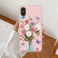 Spring in a Vase Anti Yellow Clear Case For iPhone Xs Max