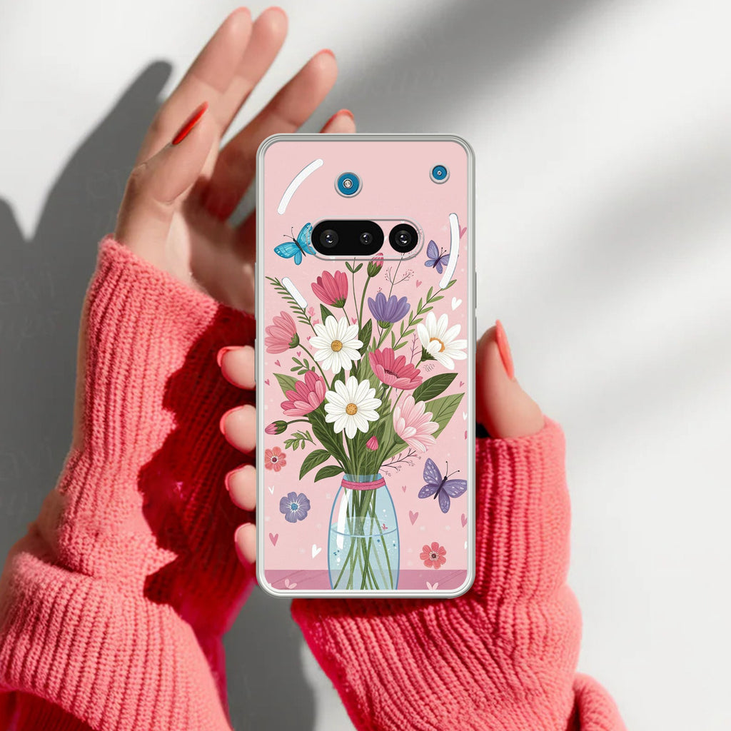 Spring in a Vase Anti Yellow Case For Nothing Phone 3A 5G