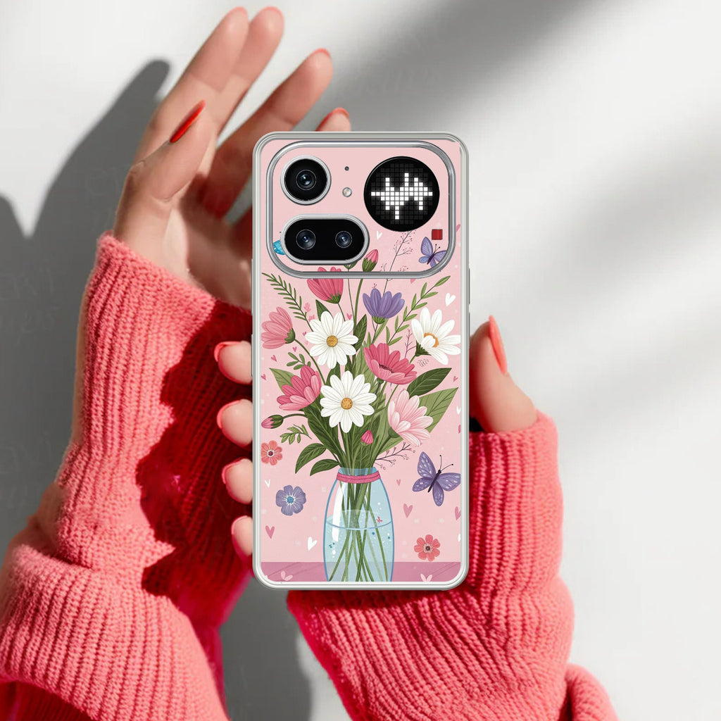 Spring in a Vase Anti Yellow Case For Nothing Phone 4A Pro 5G