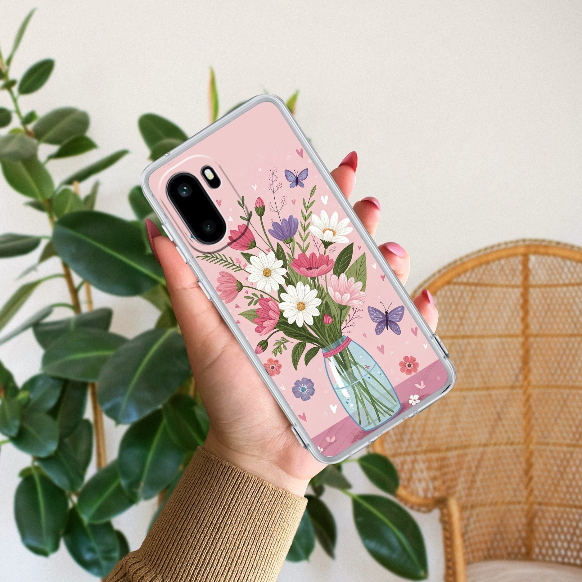 Spring in a Vase Anti Yellow Case For OnePlus 15R 5G