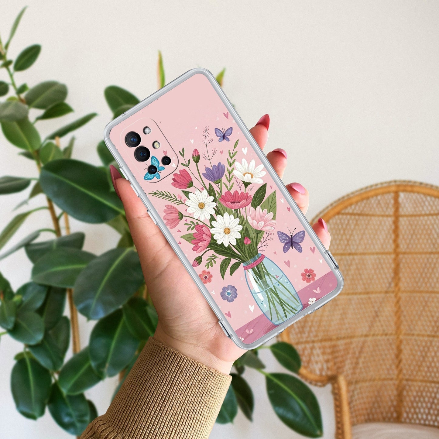 Spring in a Vase Transparent Silicon Case For OnePlus
