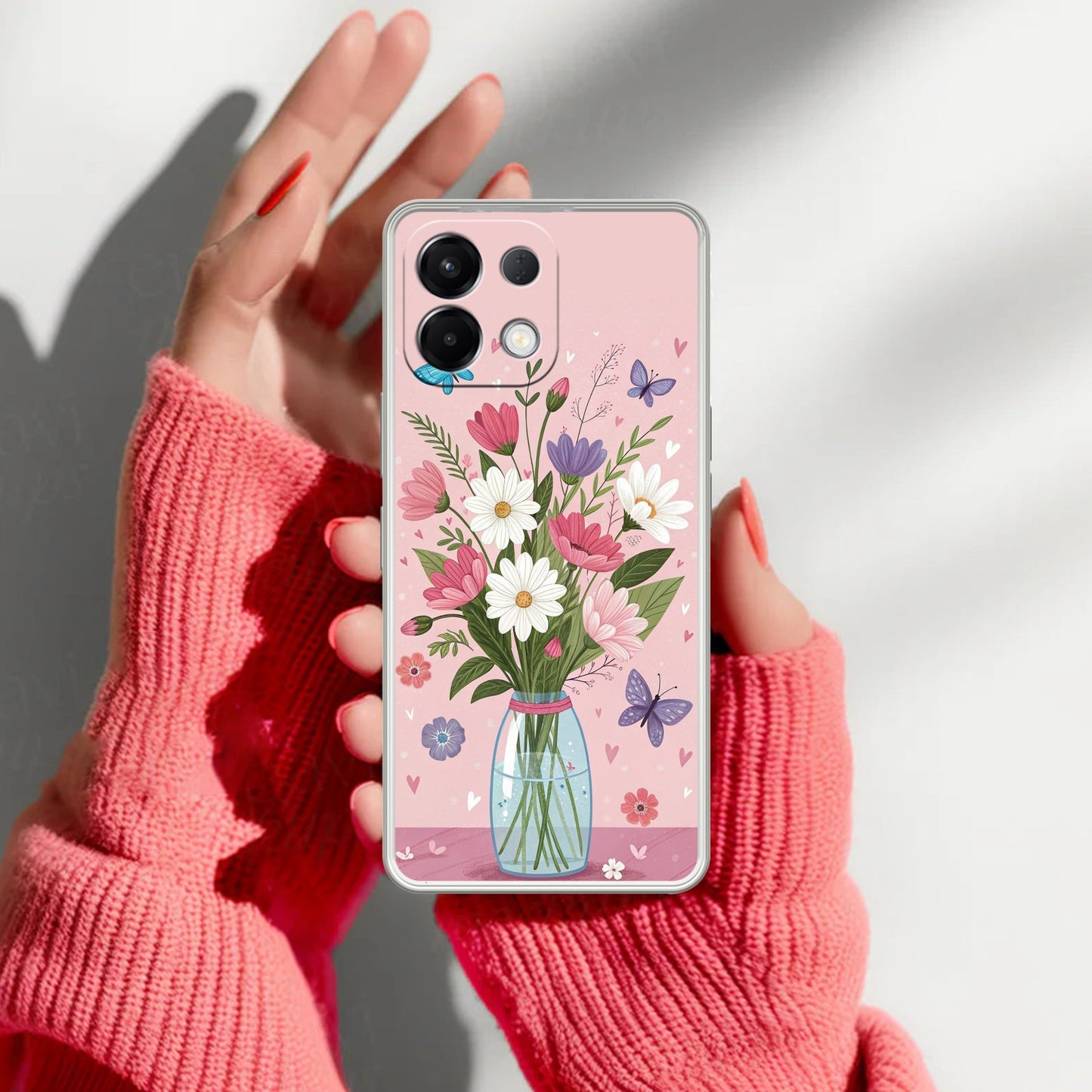 Spring in a Vase Transparent Silicon Case For Oppo