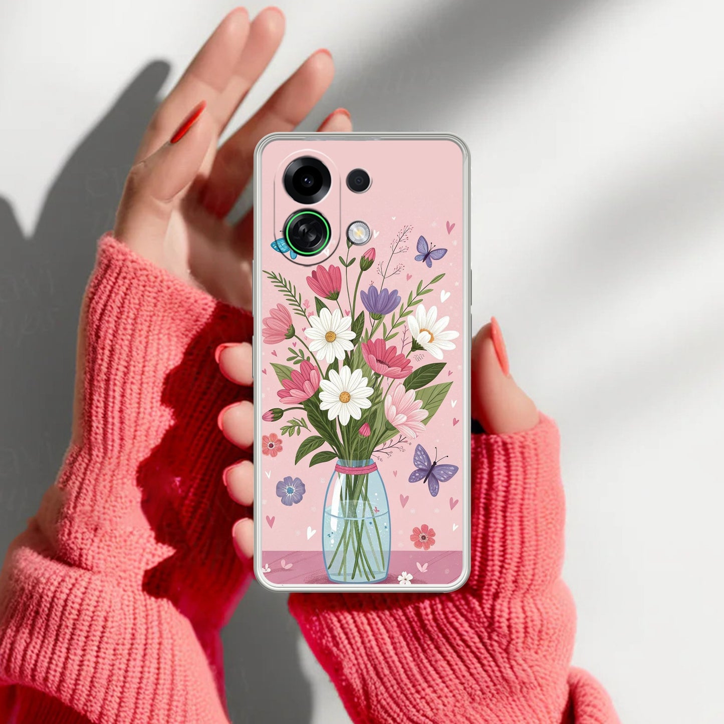 Spring in a Vase Transparent Silicon Case For Oppo