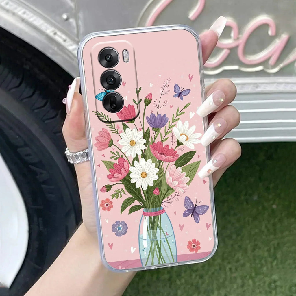 Spring in a Vase Anti Yellow Case For Oppo Reno 12 Pro 5G