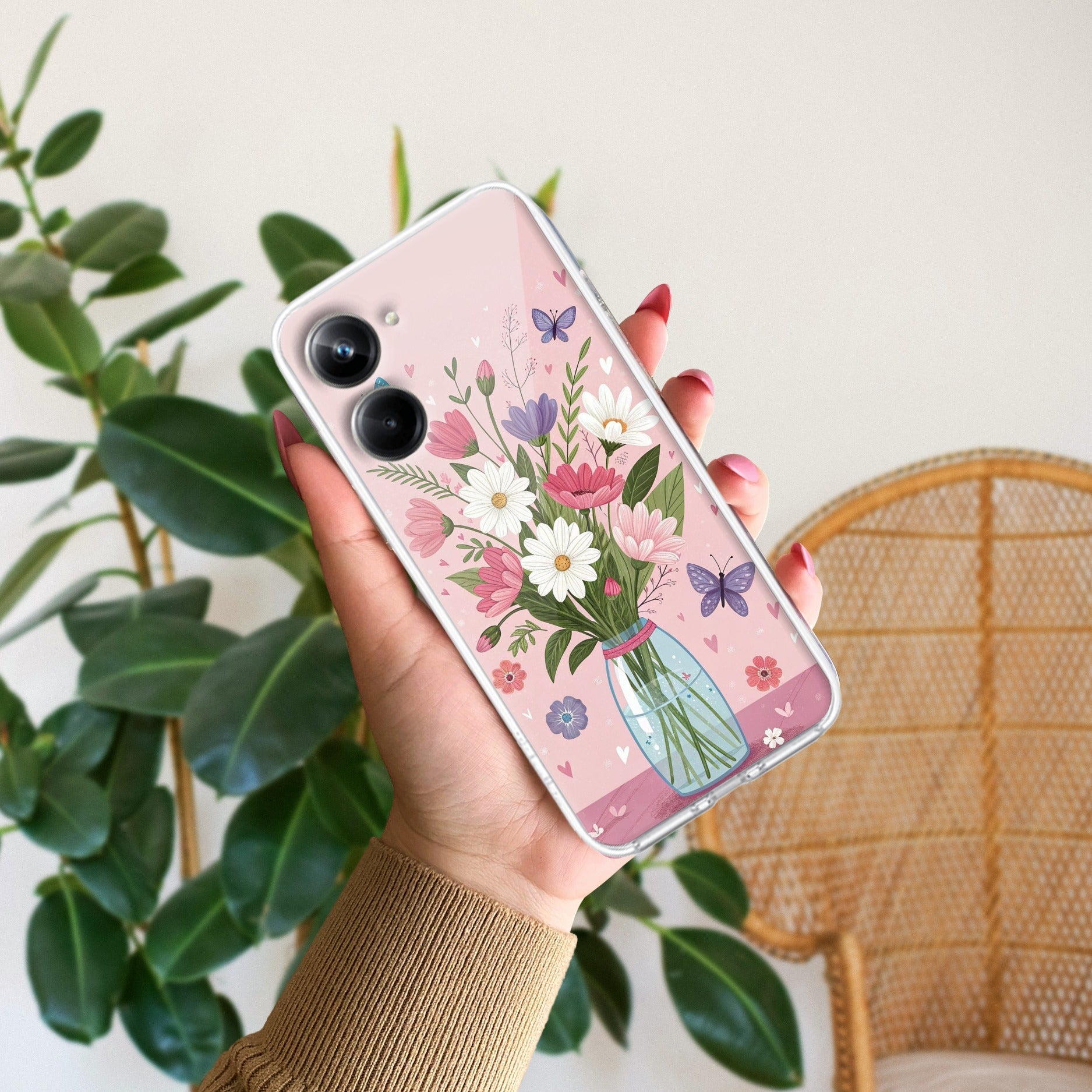 Spring in a Vase Anti Yelllow Case For Realme 10 Pro 5G