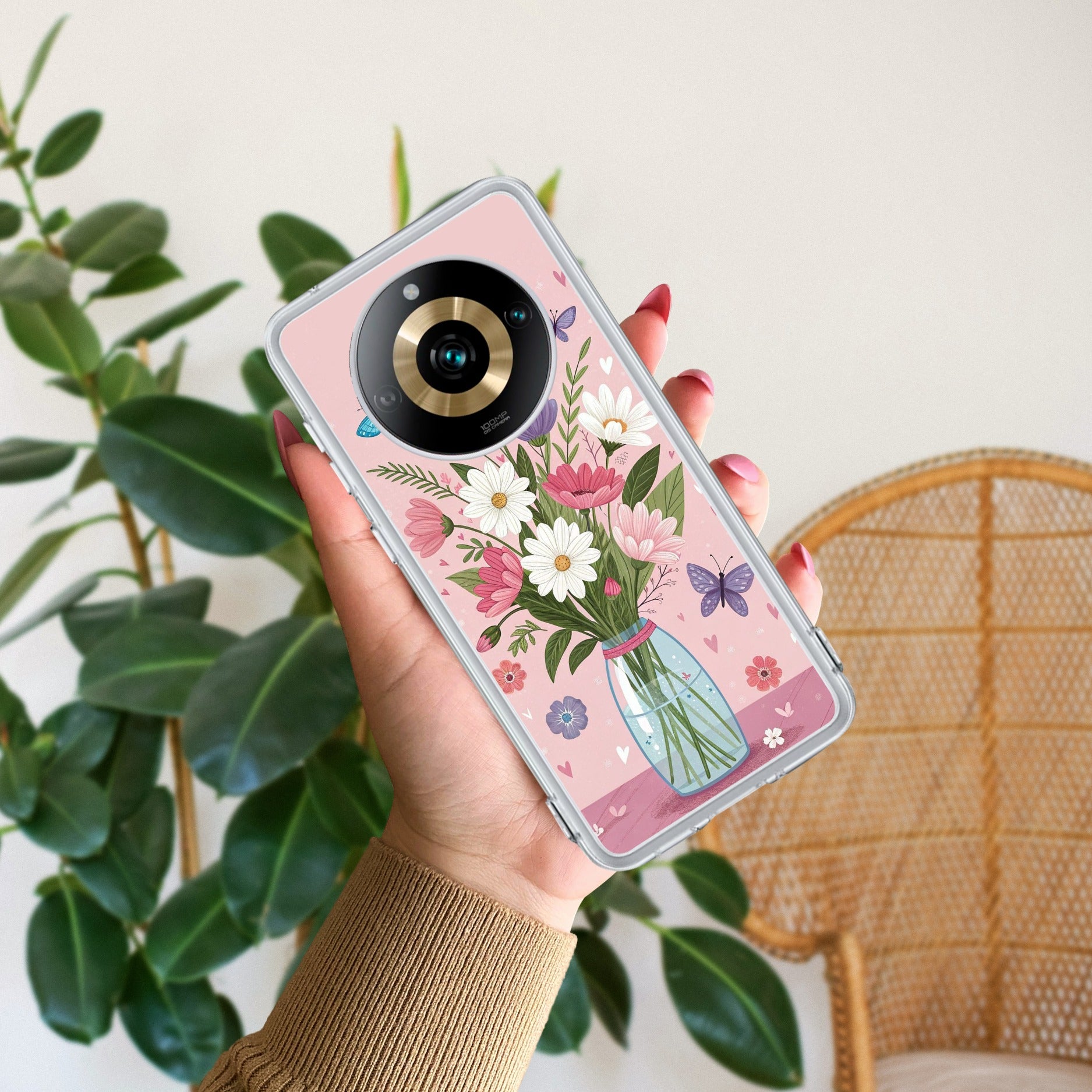 Spring in a Vase Transparent Silicon Case For Realme 11 Pro Plus 5G