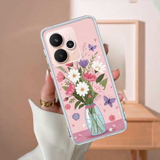 Spring in a Vase Transparent Silicon Case For Realme/Narzo
