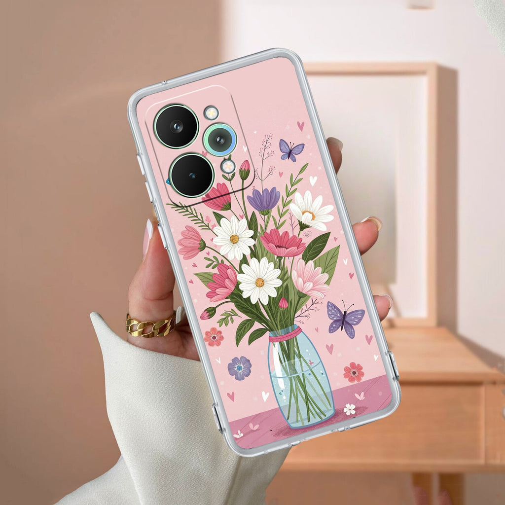 Spring in a Vase Transparent Silicon Case For Realme/Narzo