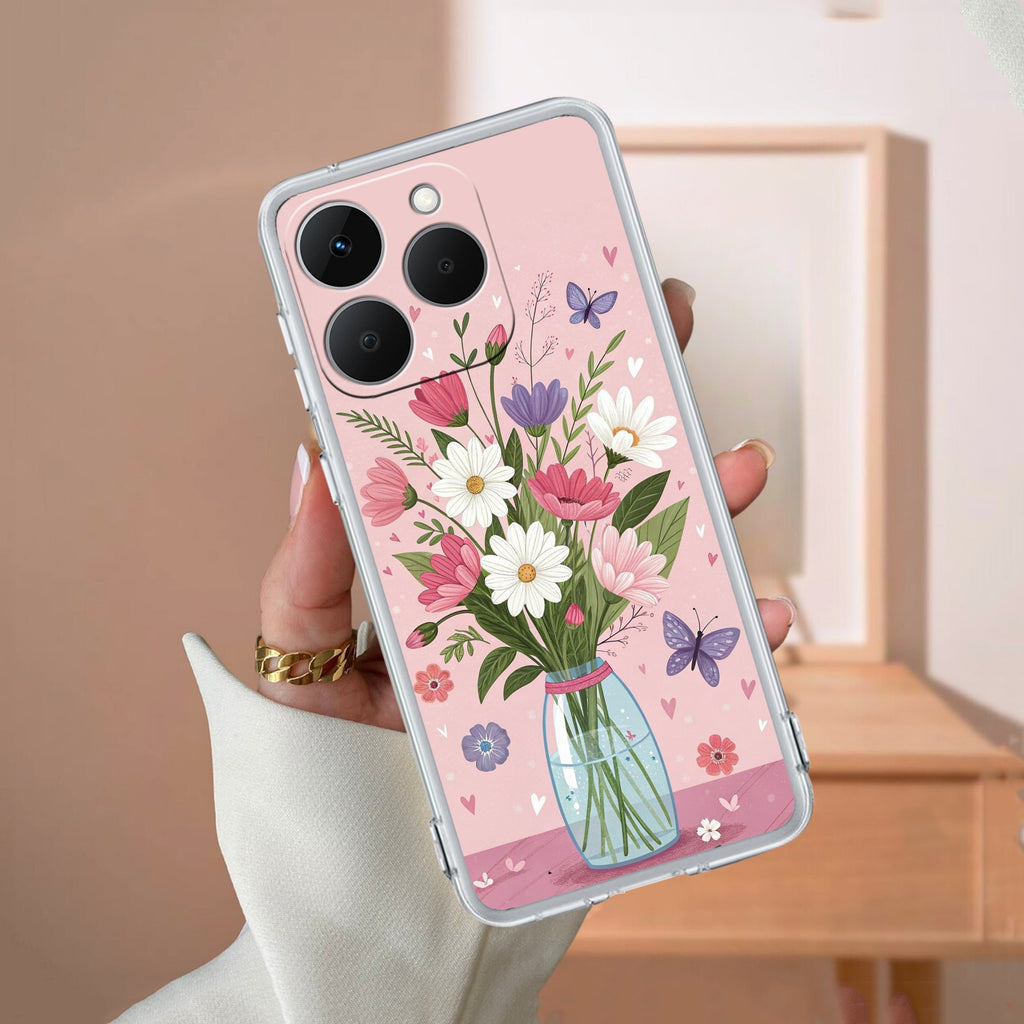 Spring in a Vase Anti Yellow Case For Realme 15T 5G