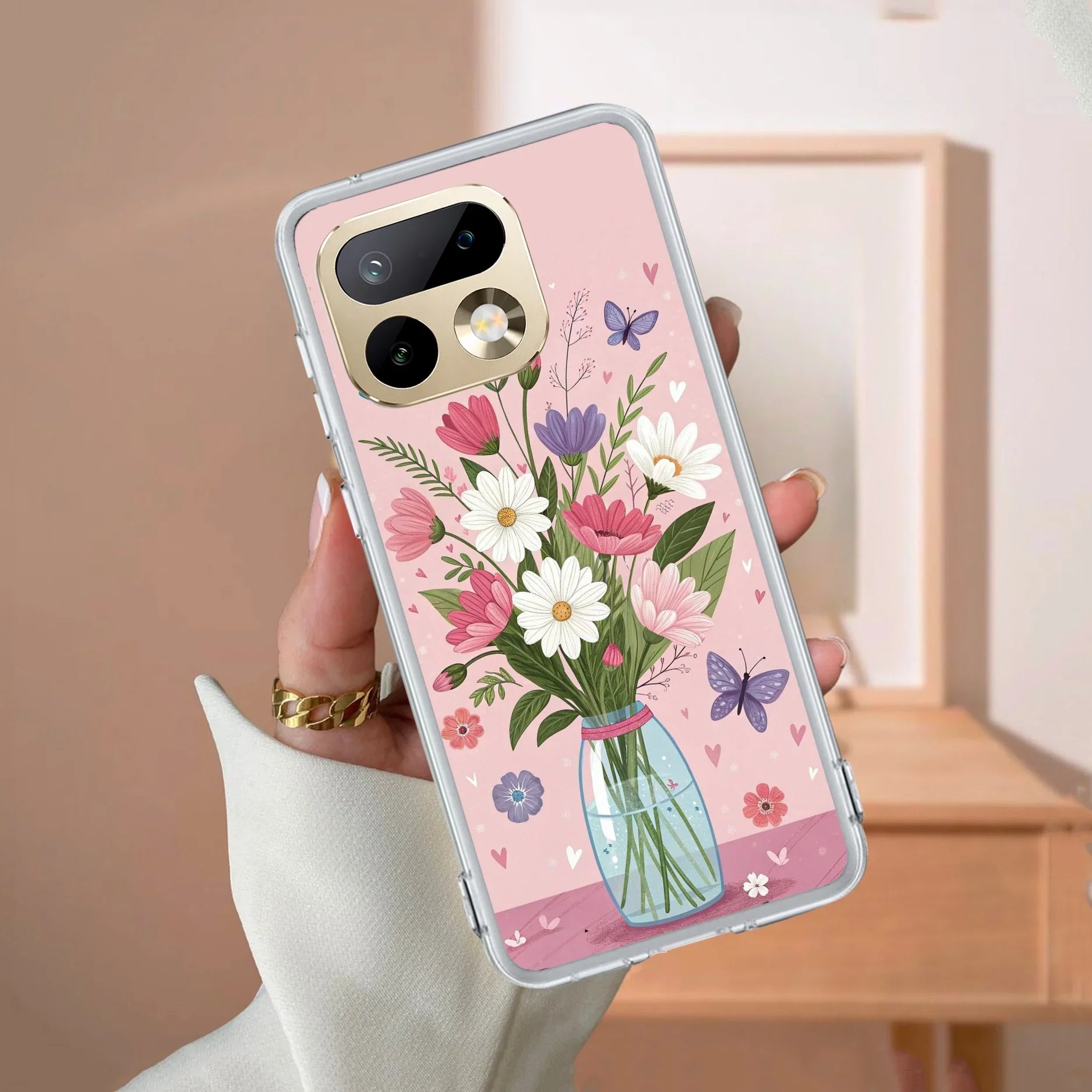 Spring in a Vase Transparent Silicon Case For Realme 8 4G / Realme 8 Pro