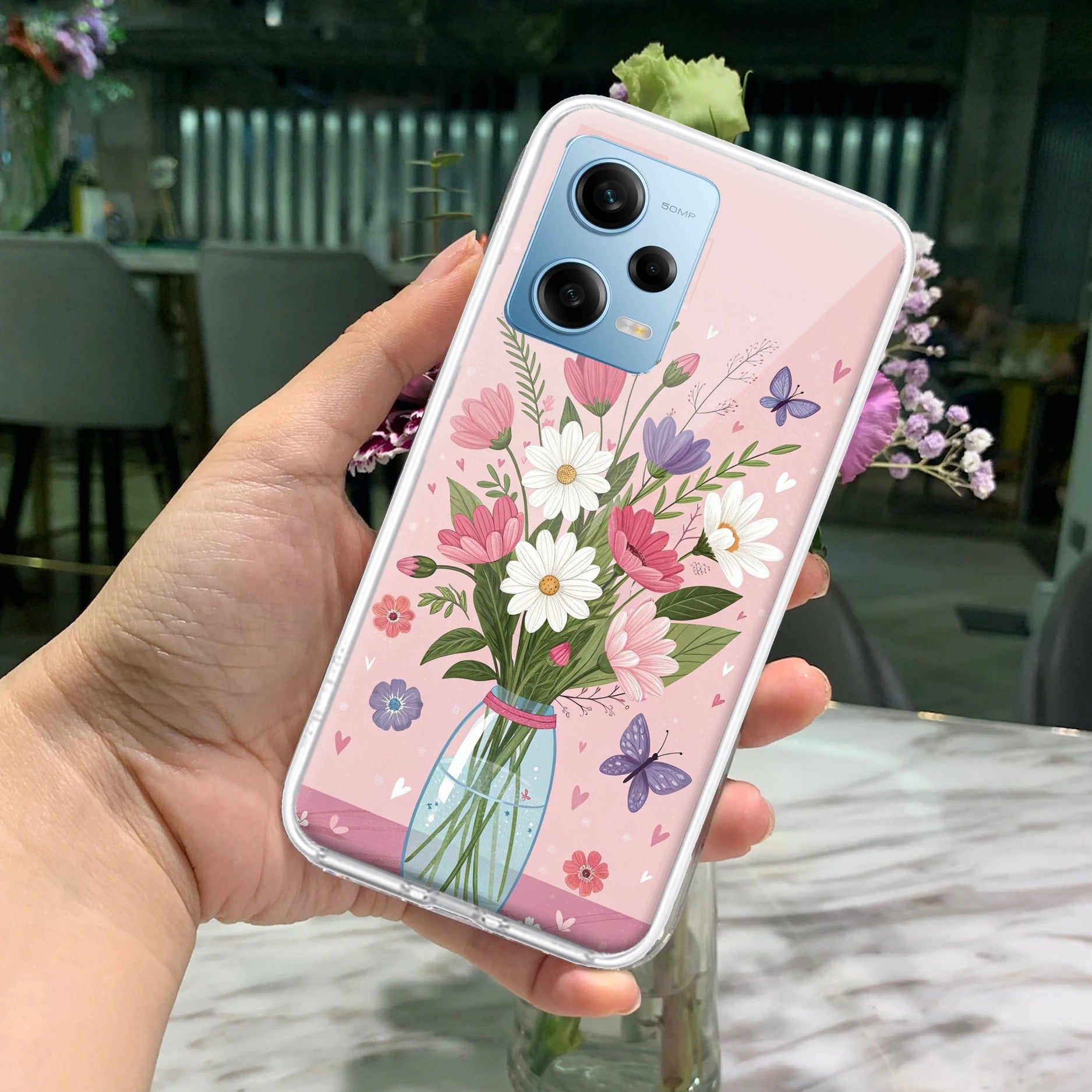 Spring in a Vase Transparent Silicon Case For Redmi Note 11T 5G