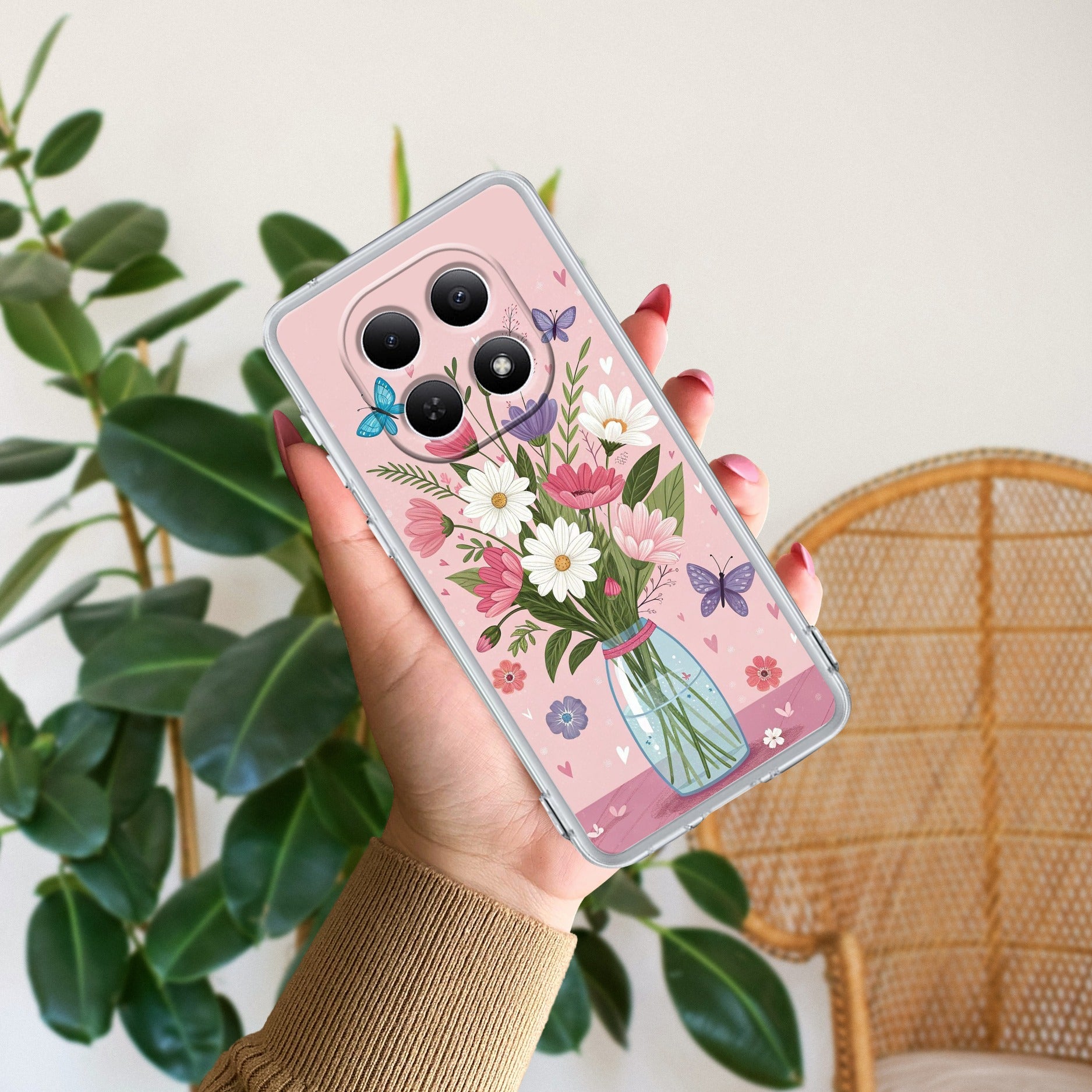 Spring in a Vase Transparent Silicon Case For Redmi Note 15 5G