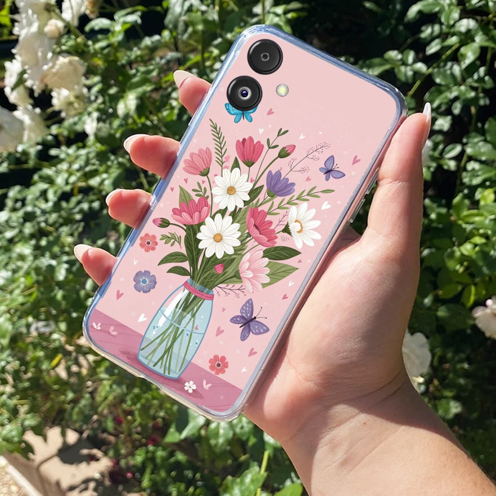 Spring in a Vase Transparent Silicon Case For Samsung