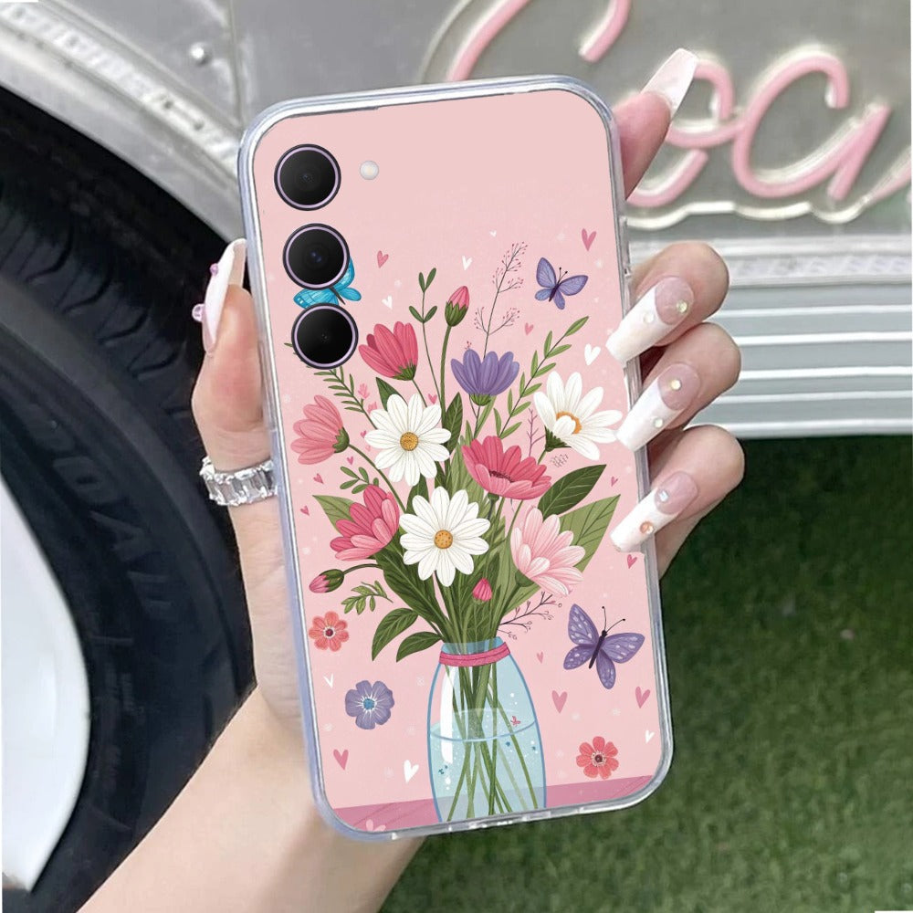 Spring in a Vase Transparent Silicon Case For Samsung