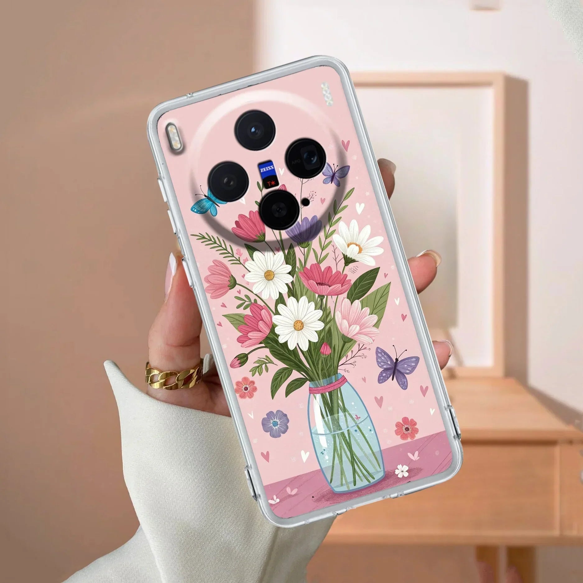 Spring in a Vase Transparent Silicon Case For Vivo X300 5G