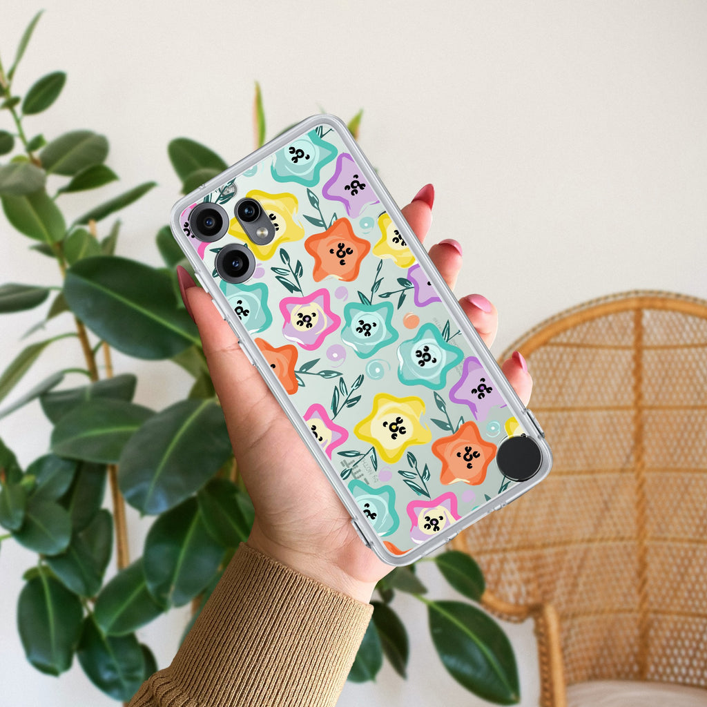 Star Floral Anti Yellow Case For CMF by Nothing Phone 2 Pro
