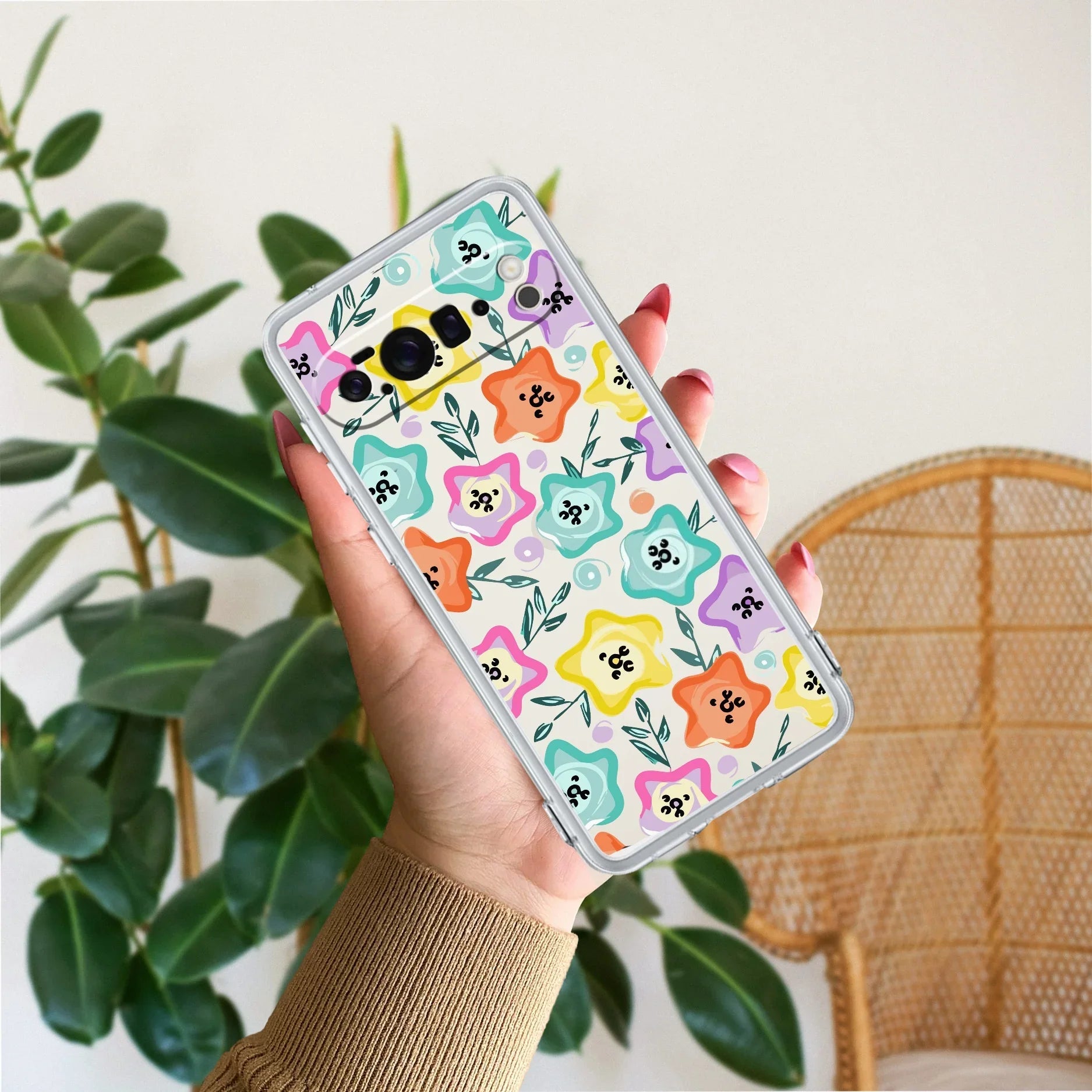 Star Floral Transparent Silicon Case For Google Pixel 10 Pro XL