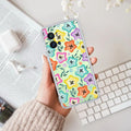 Star Floral Transparent Silicon Case For iQOO Neo 7 Pro 5G