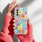 Star Floral Transparent Silicon Case For iQOO 9 SE 5G
