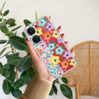 Star Floral Transparent Silicon Case For iQOO Neo 9 Pro 5G