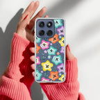 Star Floral Anti Yellow Case For Motorola Edge 60 Pro 5G