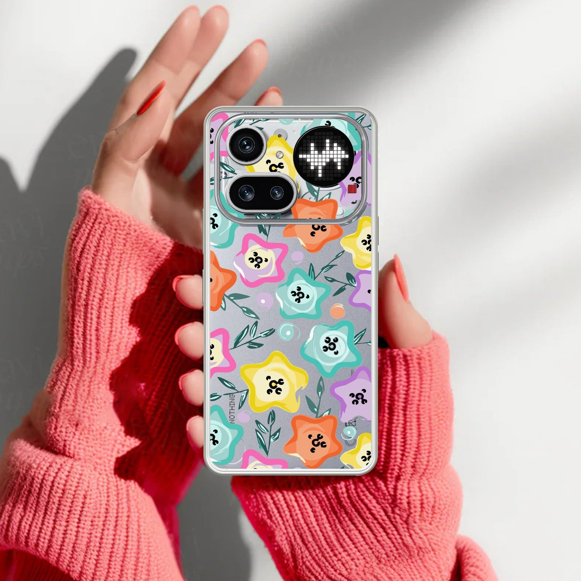 Star Floral Anti Yellow Case For Nothing Phone 4A Pro 5G
