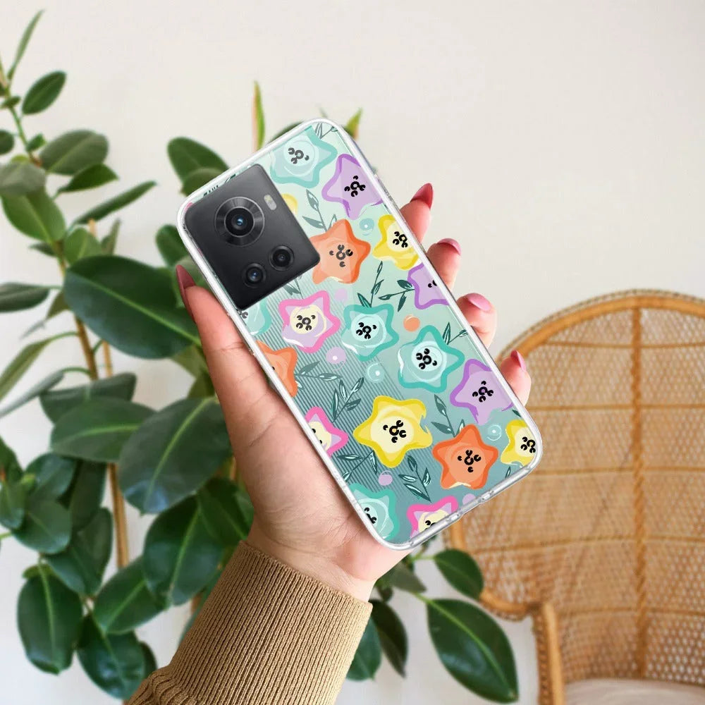 Star Floral Anti Yellow Case For OnePlus 10R 5G