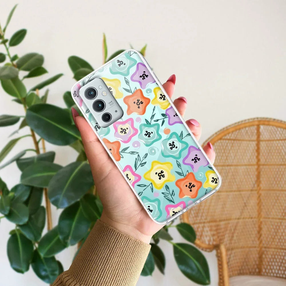 Star Floral Anti Yellow Case For OnePlus 9RT 5G