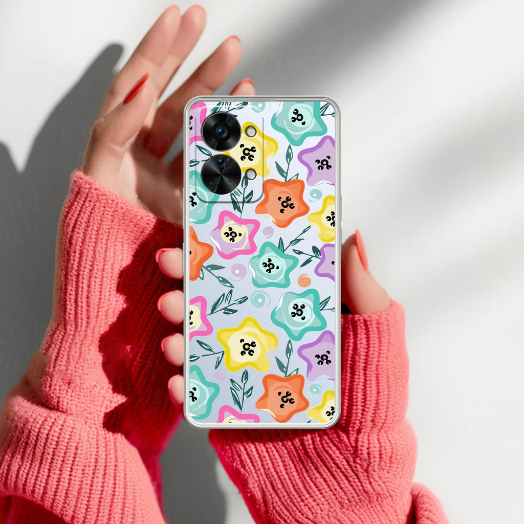 Star Floral Anti Yellow Case For OnePlus Nord 2T 5G