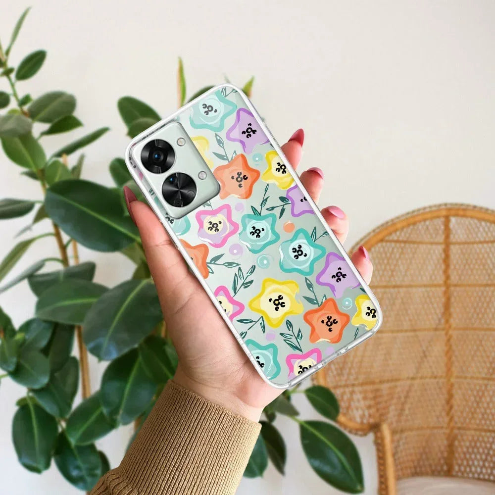 Star Floral Transparent Silicon Case For OnePlus - ShopOnCliQ