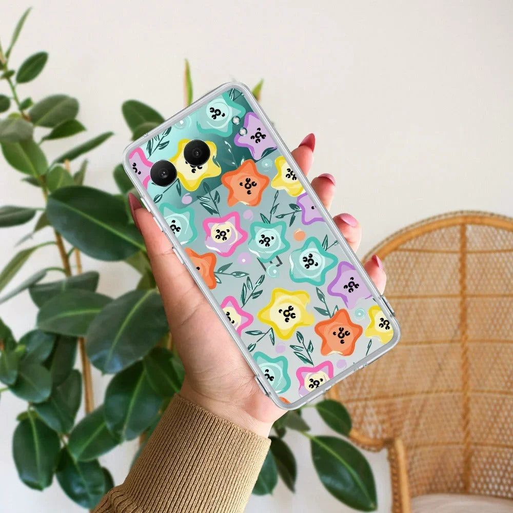 Star Floral Anti Yellow Case For OnePlus Nord 4 5G