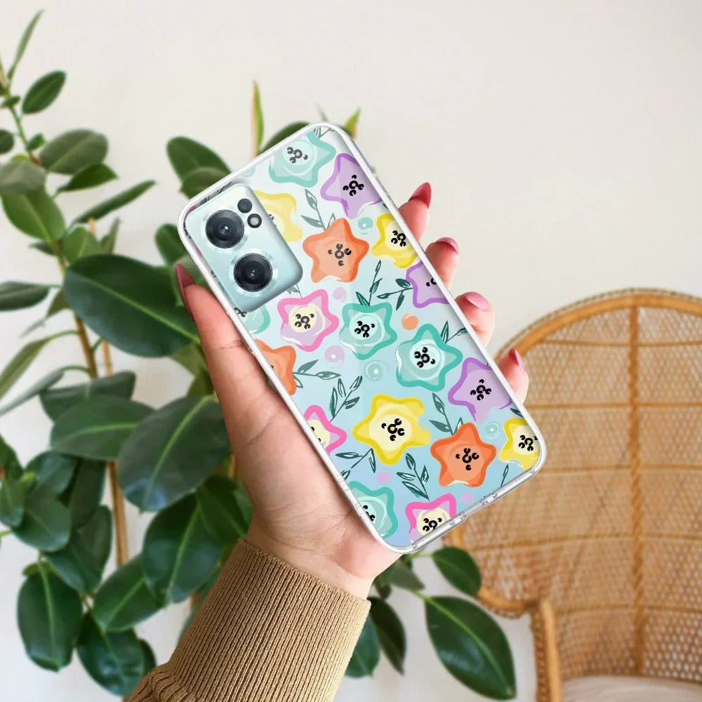 Star Floral Anti Yellow Case For OnePlus Nord CE 2 5G