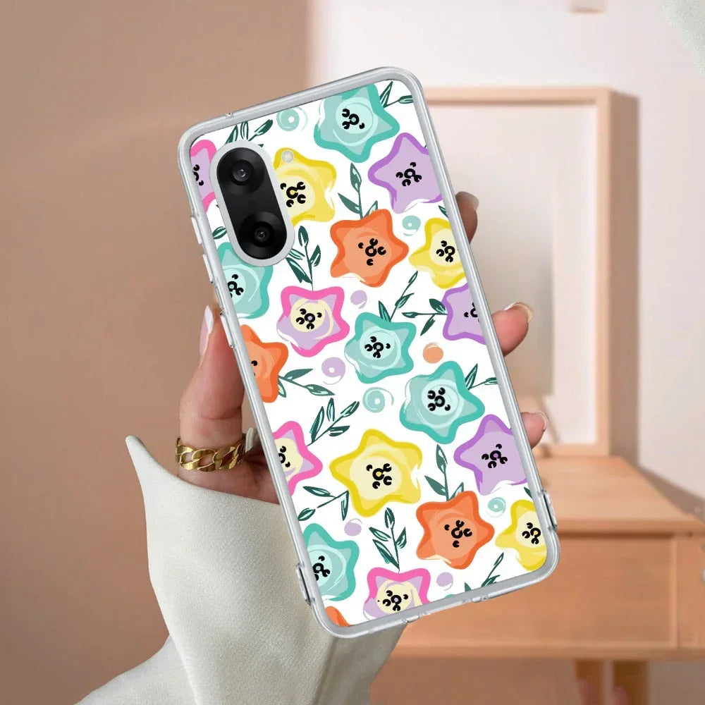 Star Floral Transparent Silicon Case For OnePlus - ShopOnCliQ