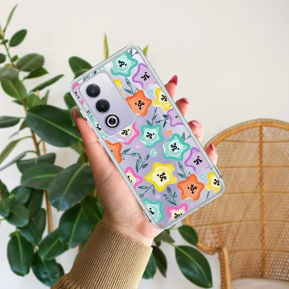 Star Floral Anti Yellow Case For Oppo A3 Pro 5G