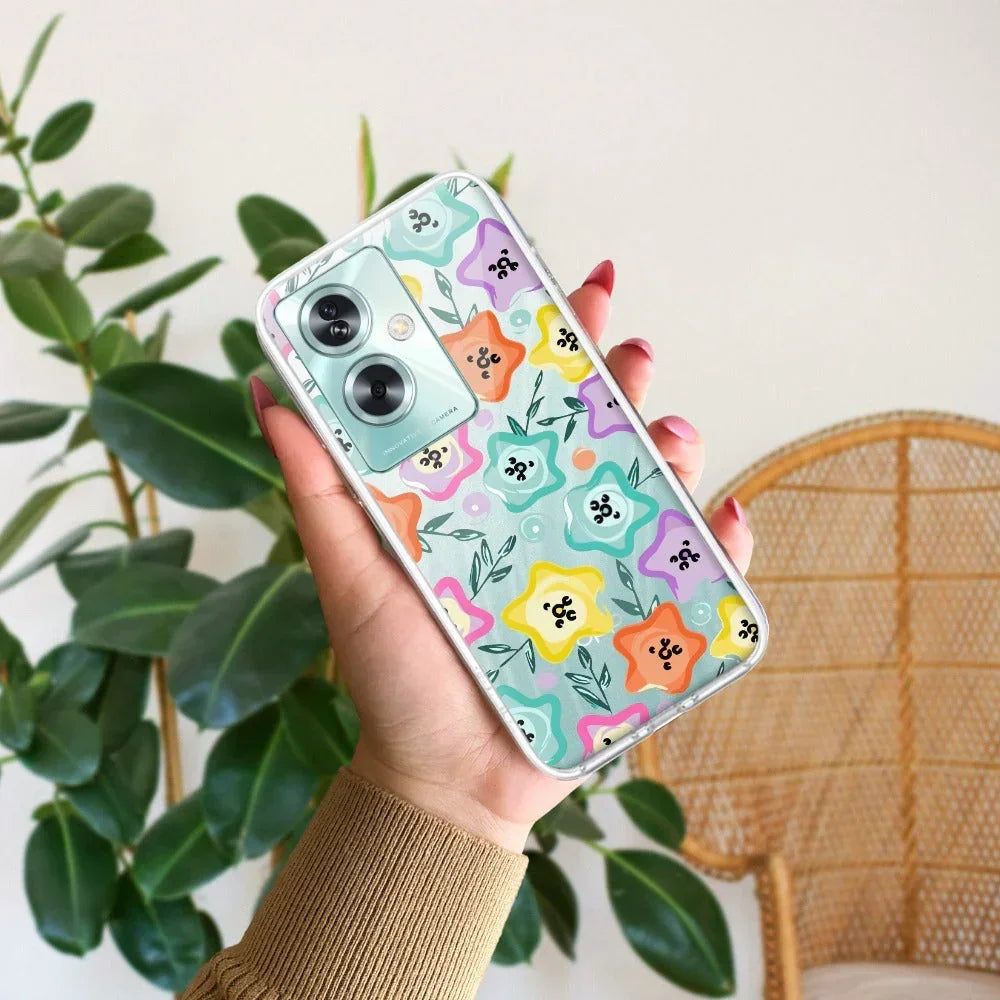 Star Floral Anti Yellow Case For Oppo A54