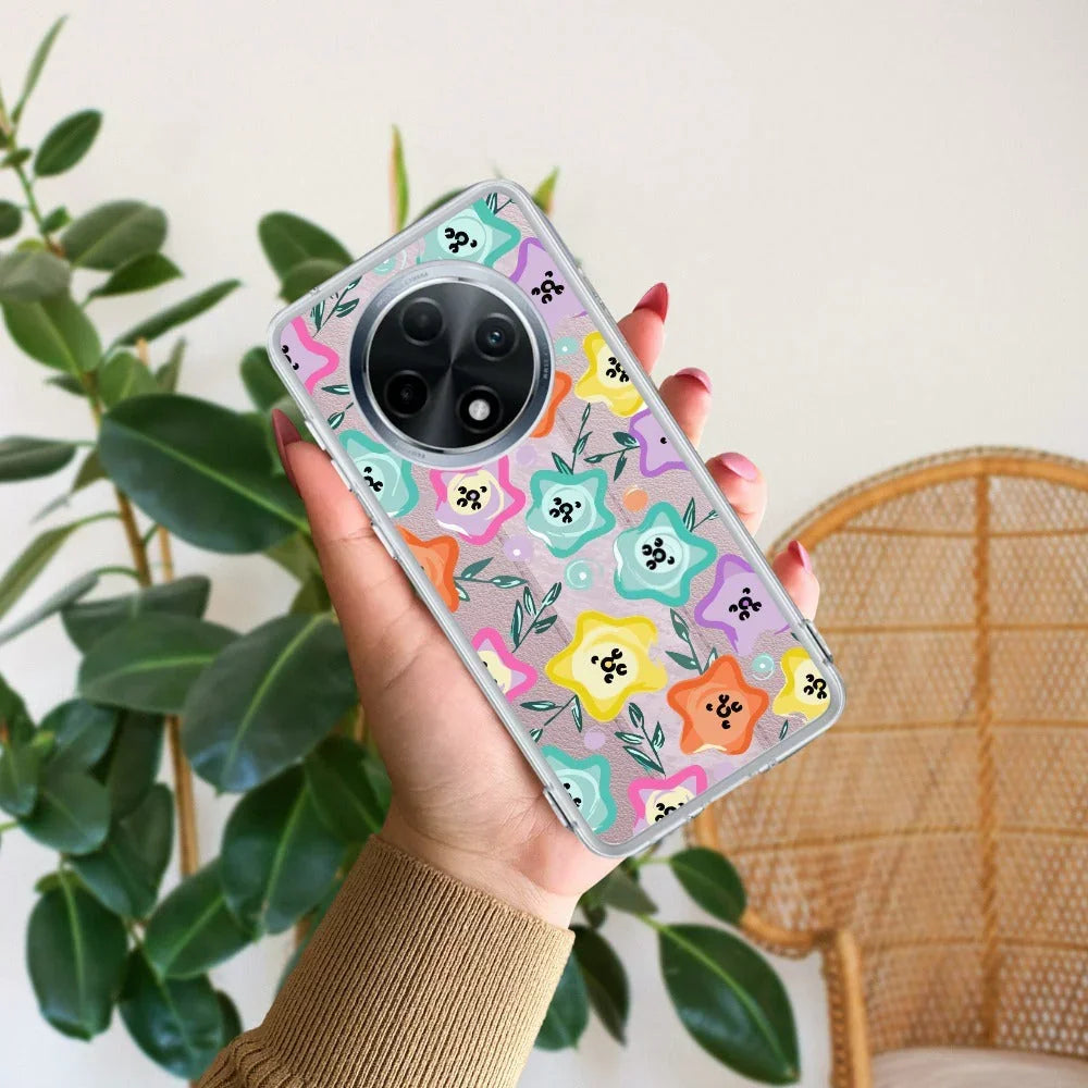 Star Floral Anti Yellow Case For Oppo F27 Pro Plus 5G