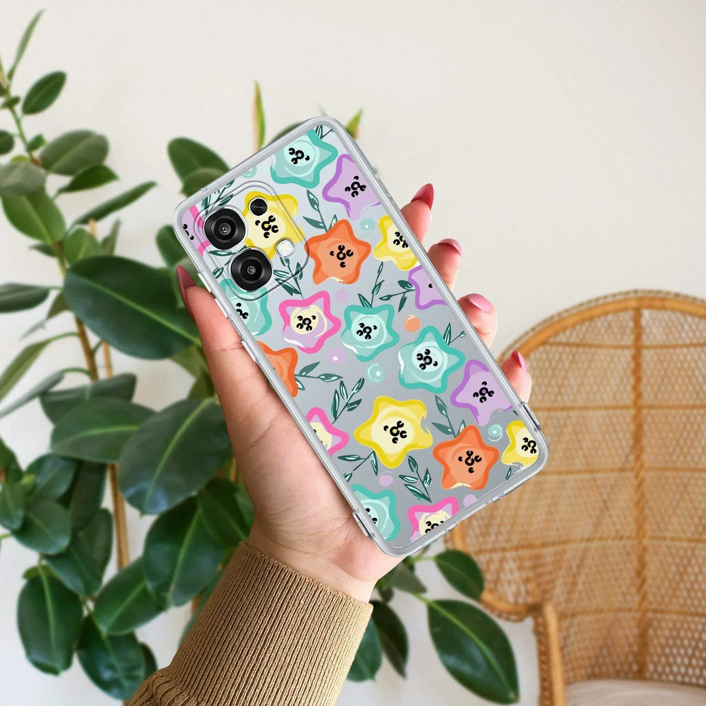 Star Floral Anti Yellow Case For Oppo F31 5G