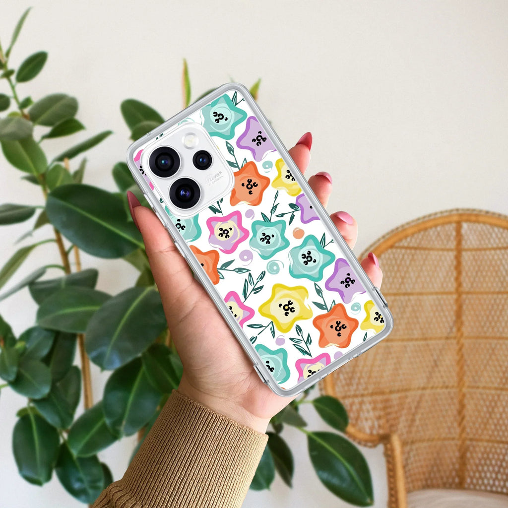 Star Floral Anti Yellow Case For Oppo Reno 15 Pro Mini 5G