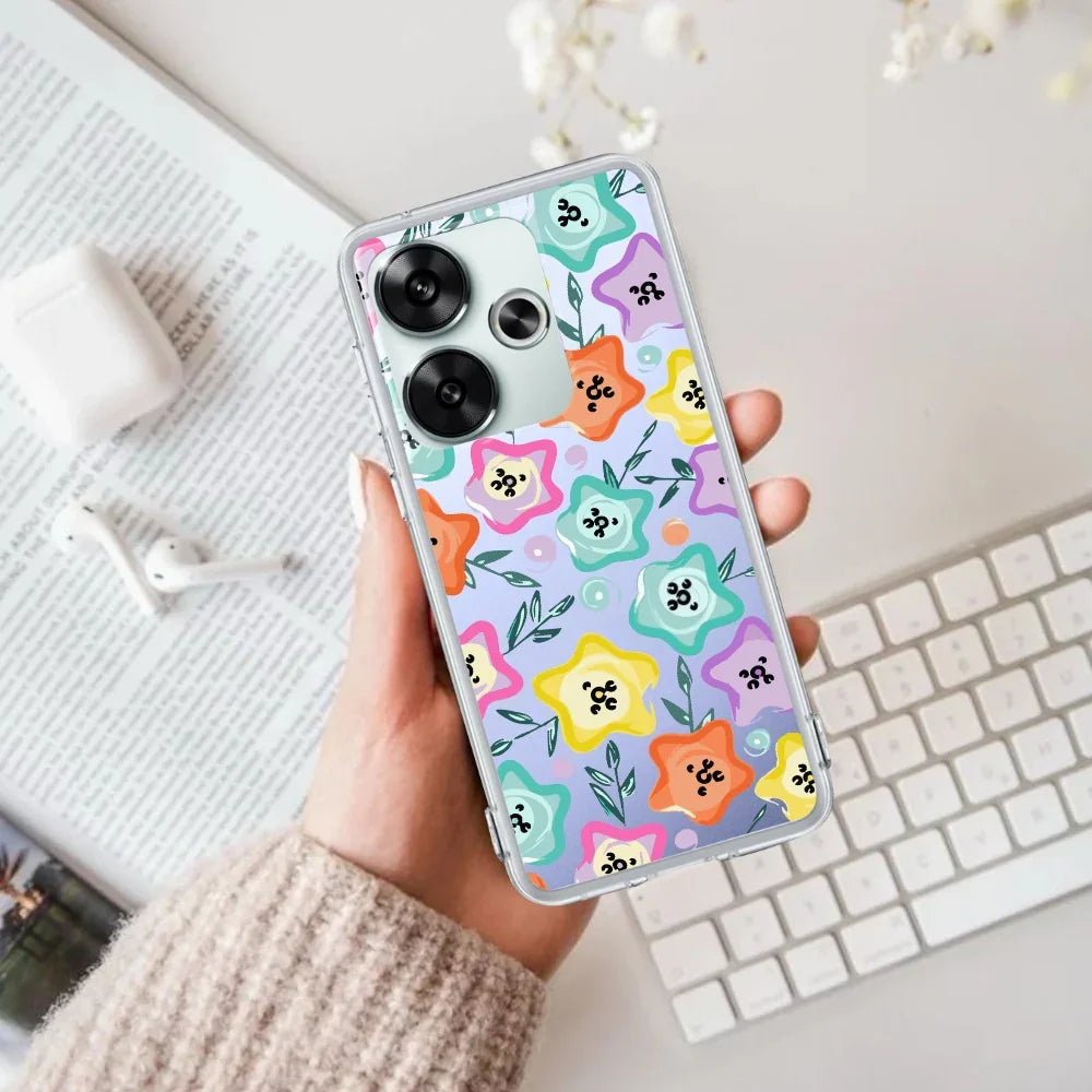 Star Floral Transparent Silicon Case For Poco - ShopOnCliQ