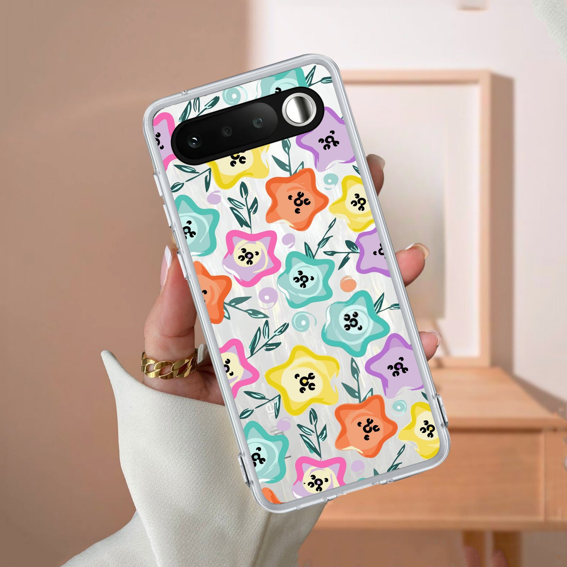 Star Floral Anti Yellow Case For Realme 16 5G