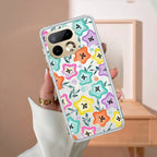 Star Floral Transparent Silicon Case For Realme C63 5G