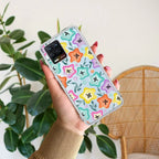 Star Floral Transparent Silicon Case For Realme 8i / Realme Narzo 50