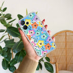Star Floral Transparent Silicon Case For Realme GT 6T 5G